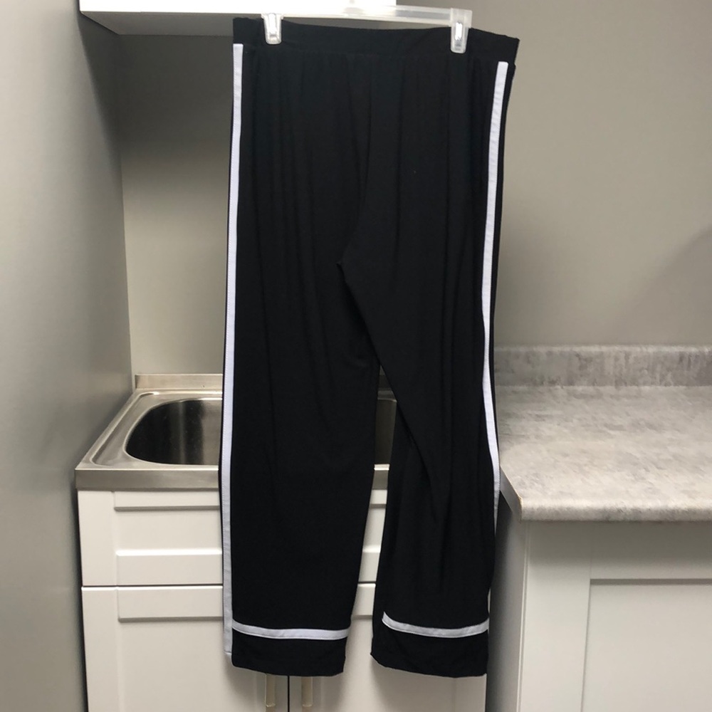 Cartise ladies black stripe track pants